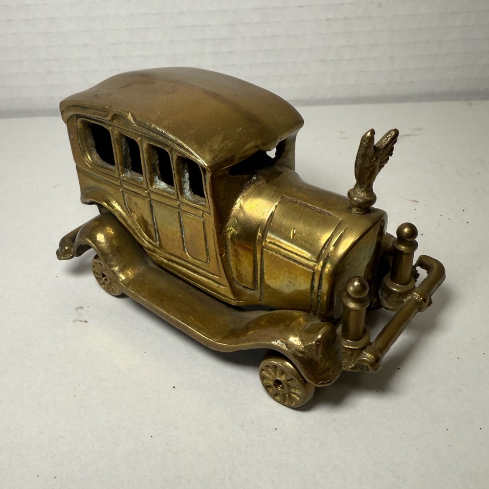Antique Brass Car Model